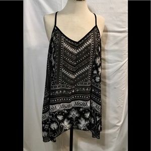 Maurices Black & Gray V-Neck Halter Top